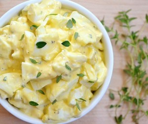 Яичный салат с лимоном (рецепт)